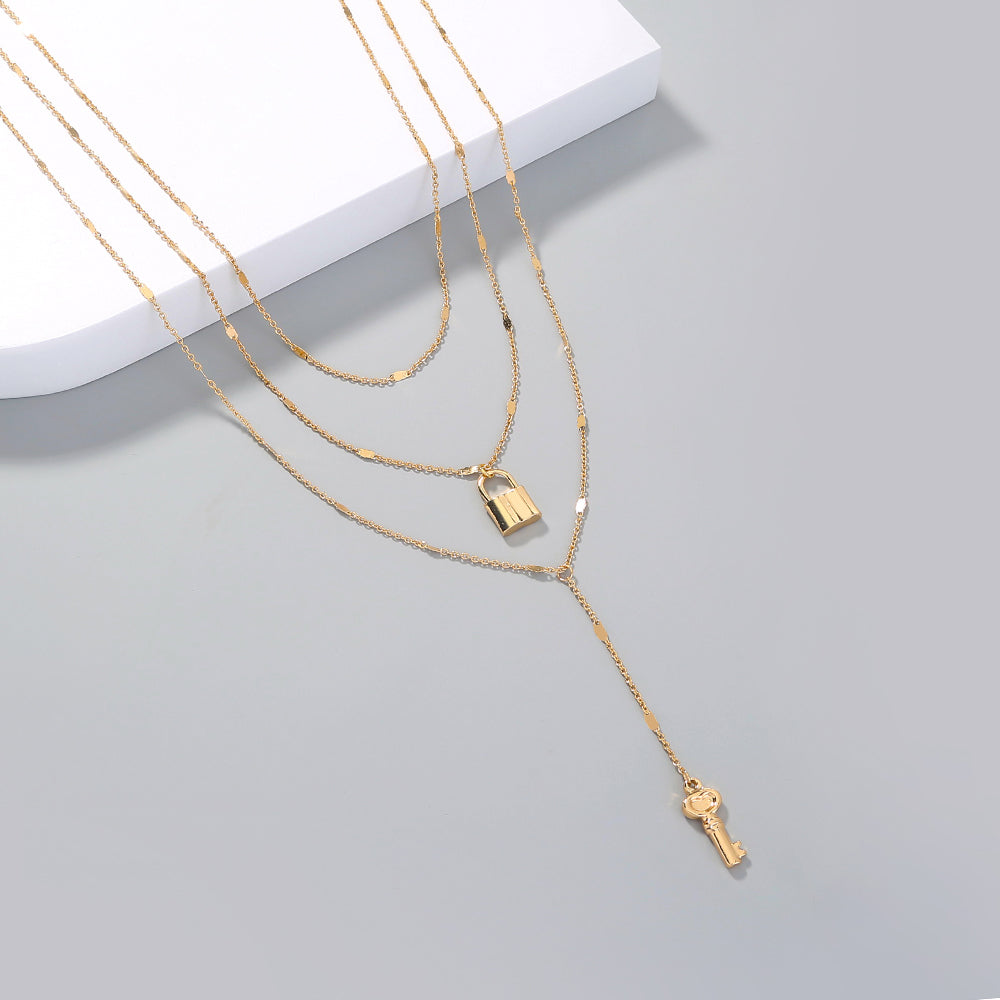 "Vessia" Lock Necklace