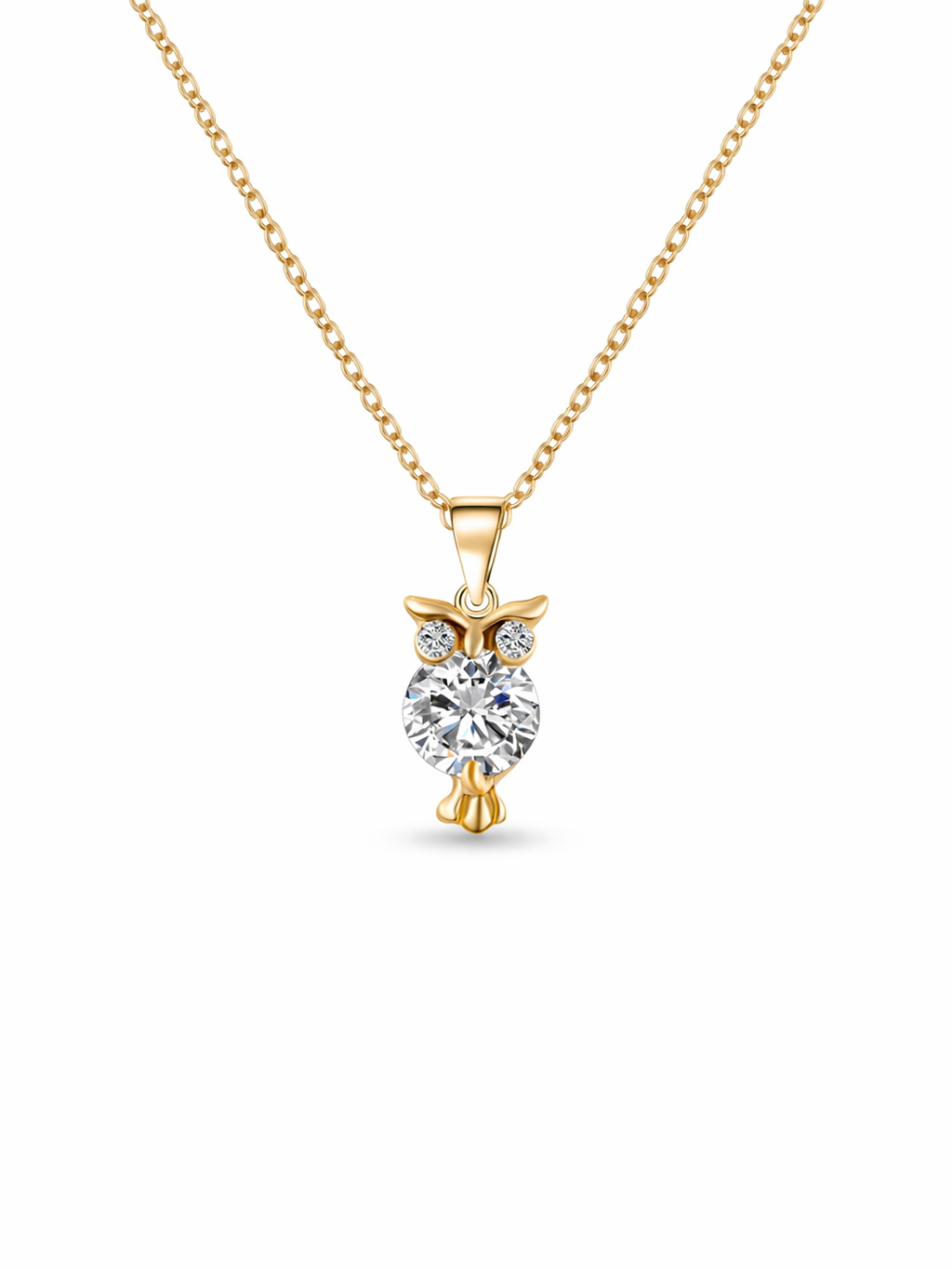 "Velune" Owl Charm Necklace