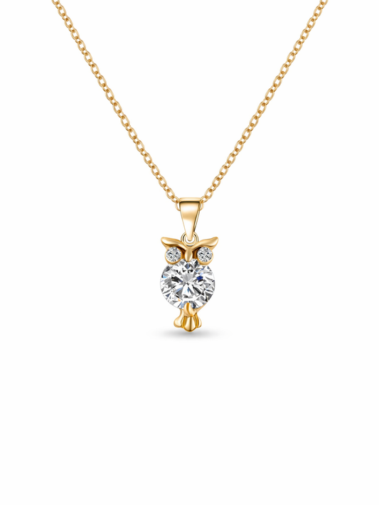 "Velune" Owl Charm Necklace
