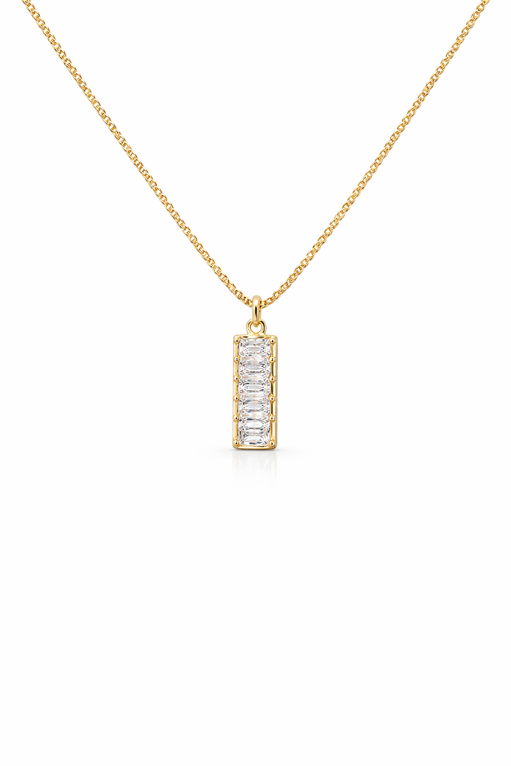 "Caléon" Stacked Crystal Necklace
