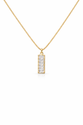 "Caléon" Stacked Crystal Necklace