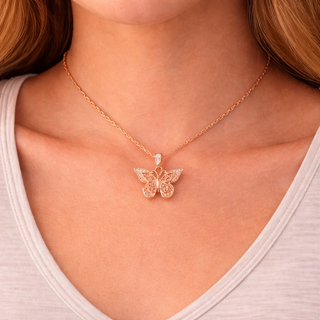 "Véra" Butterfly Necklace
