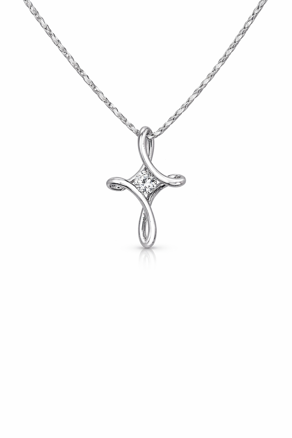 "Mireva" Radiant Cross Necklace