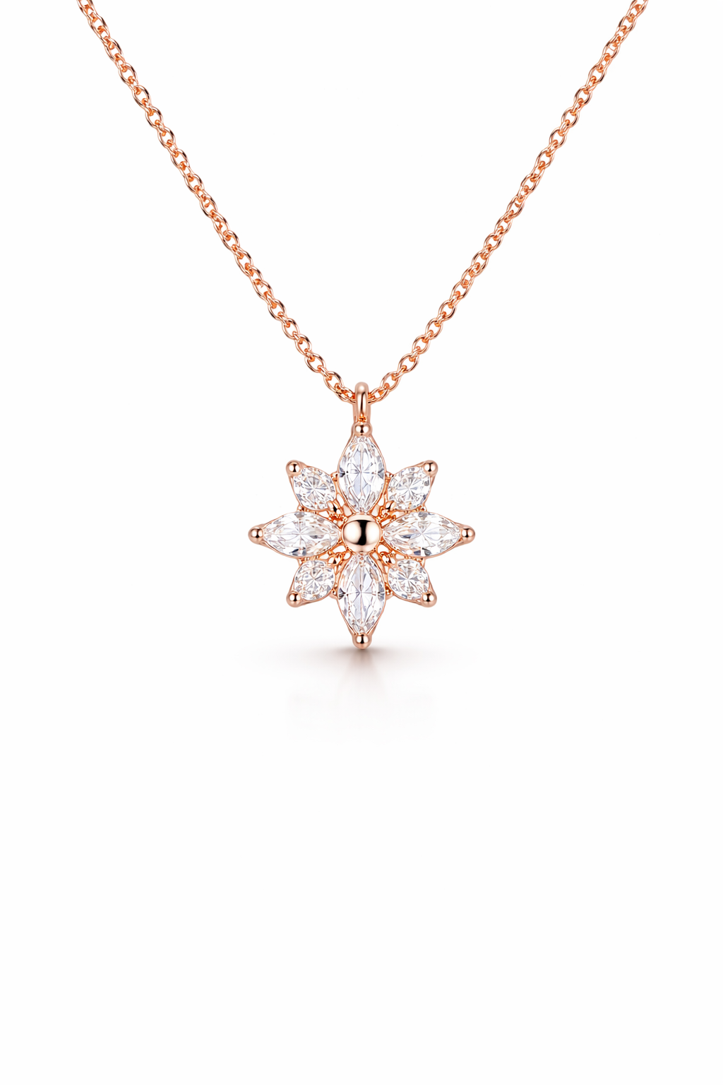 "Virelle" Crystal Flower Necklace