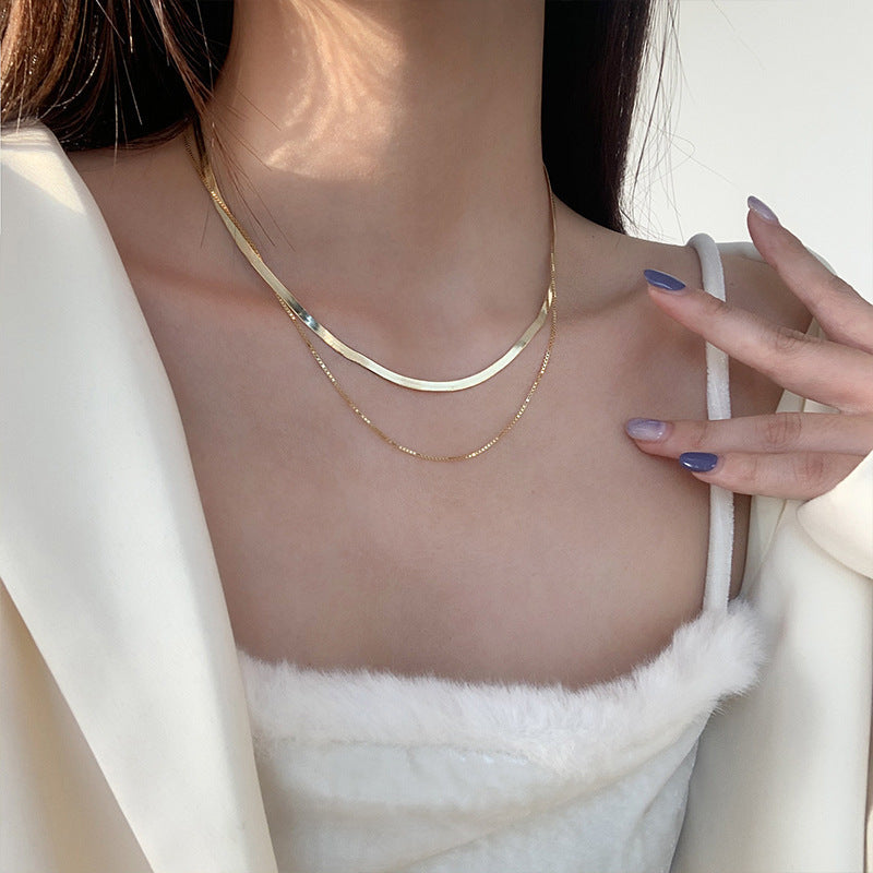 "Zéna" Double Chain Necklace