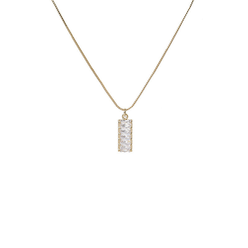 "Caléon" Stacked Crystal Necklace