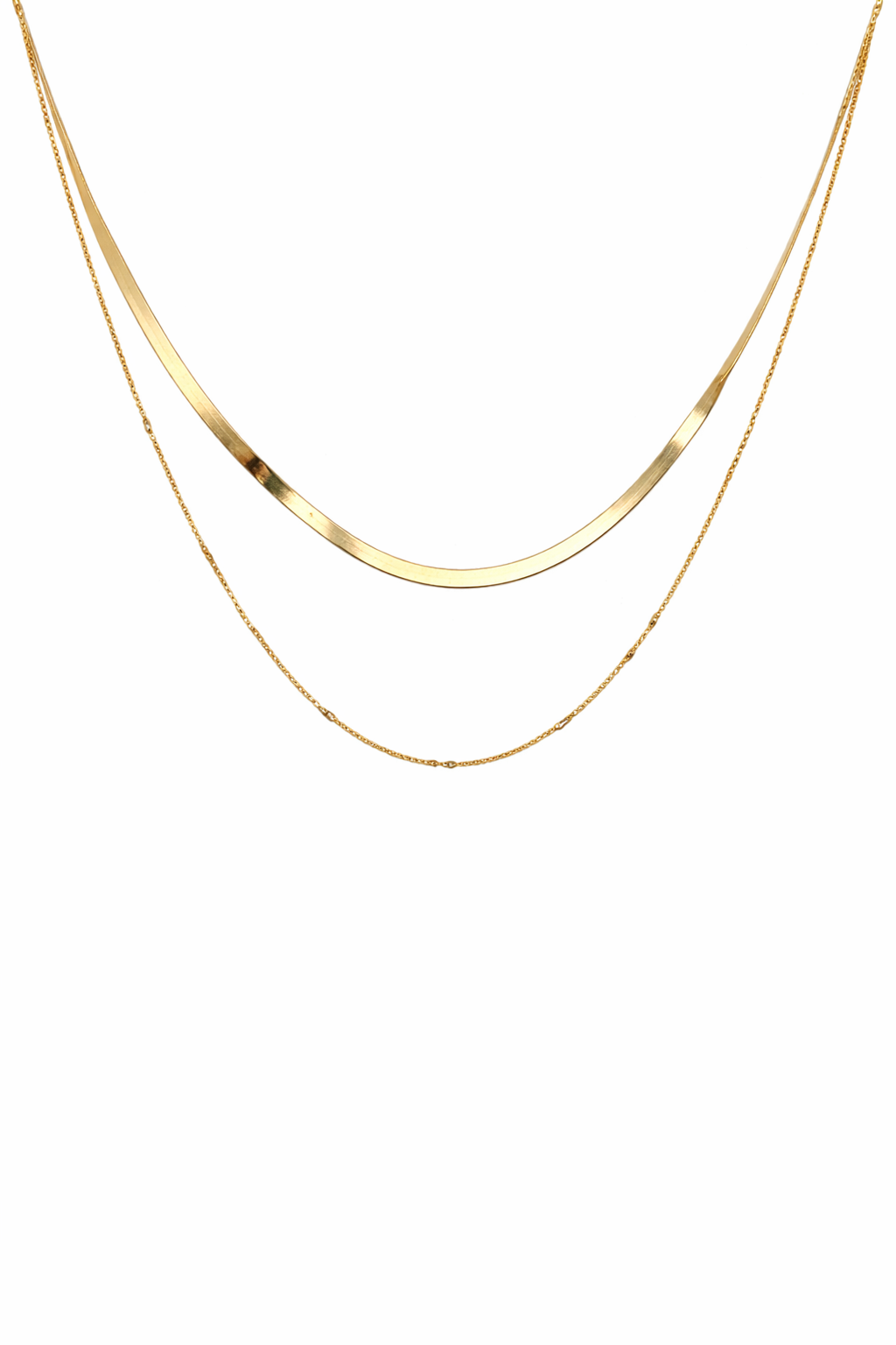"Zéna" Double Chain Necklace