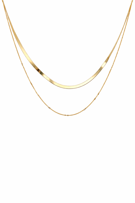 "Zéna" Double Chain Necklace