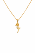 "Sorine" Golden Rose Necklace