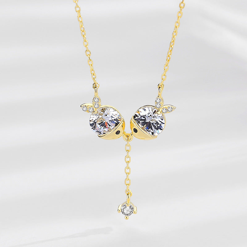 "Soléa" Twin Drop Necklace