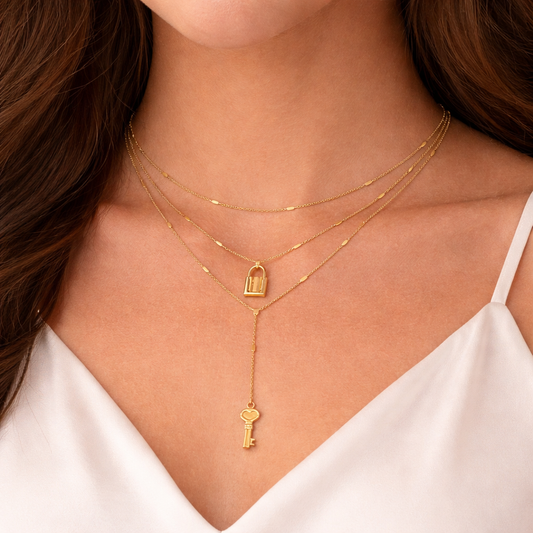 "Vessia" Lock Necklace