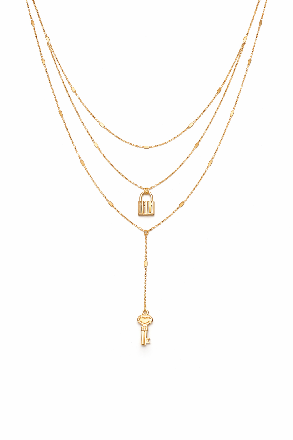 "Vessia" Lock Necklace