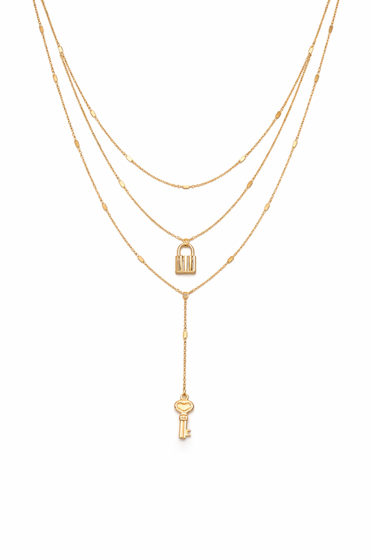 "Vessia" Lock Necklace