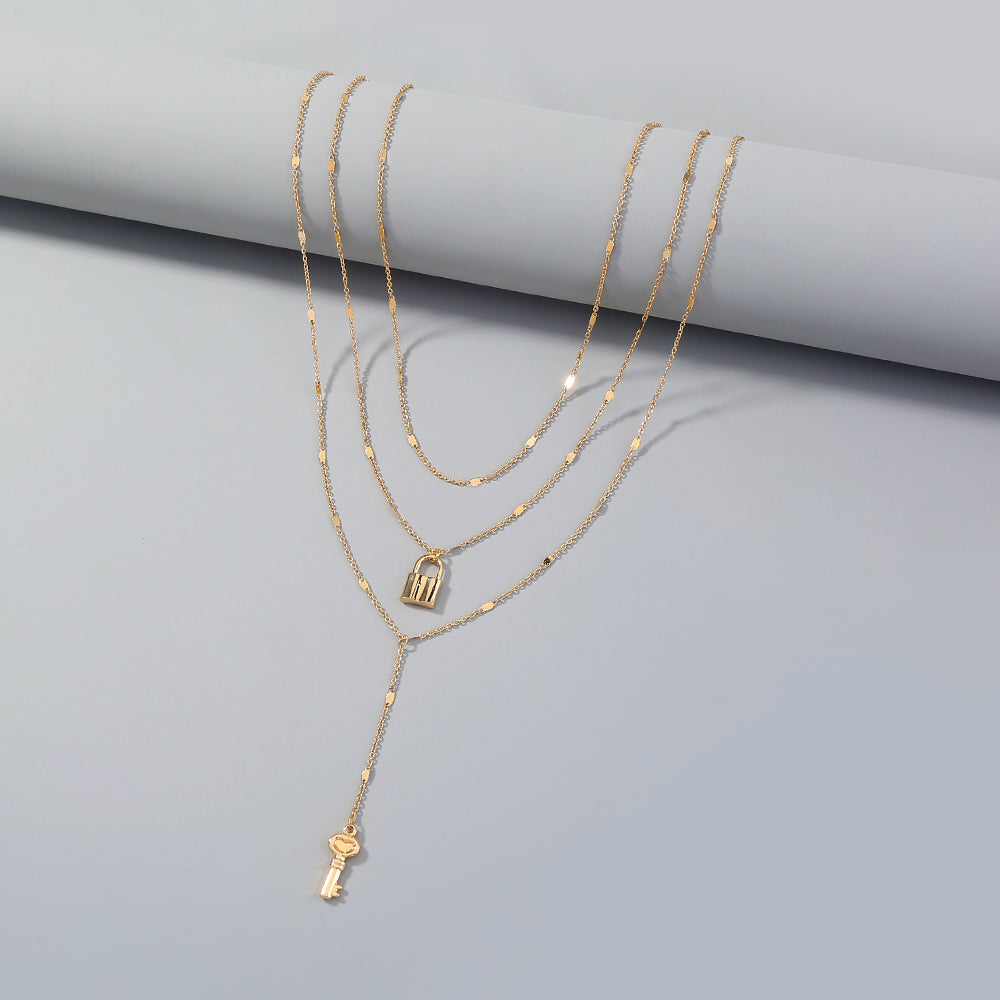 "Vessia" Lock Necklace