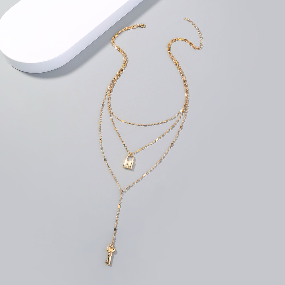 "Vessia" Lock Necklace