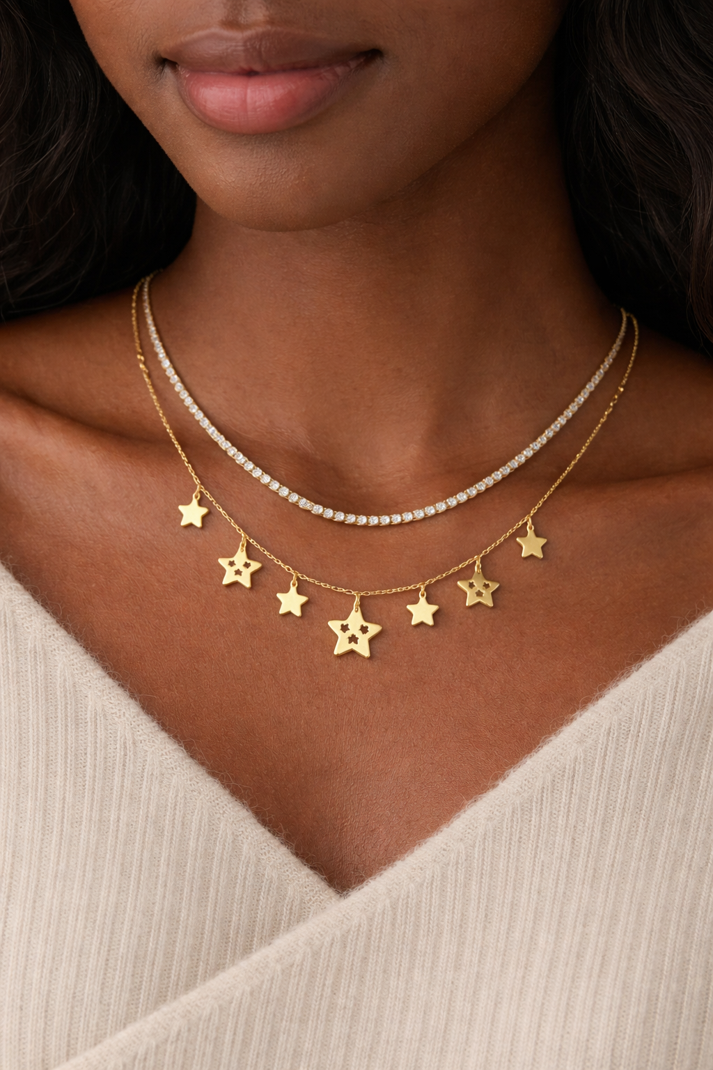 "Vioné" Cosmic Layer Necklace