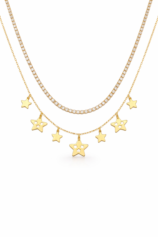 "Vioné" Cosmic Layer Necklace